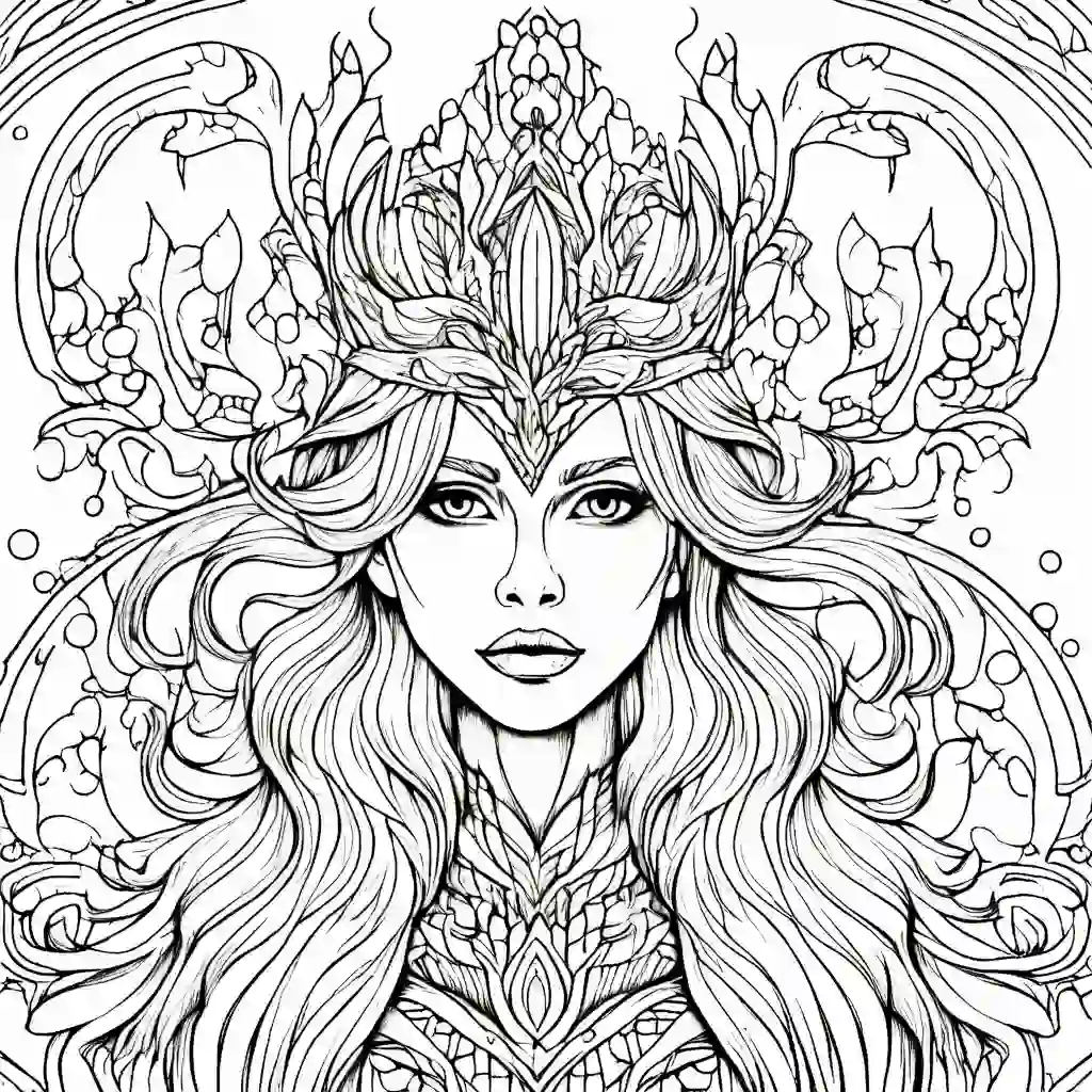 The Snow Queen coloring pages